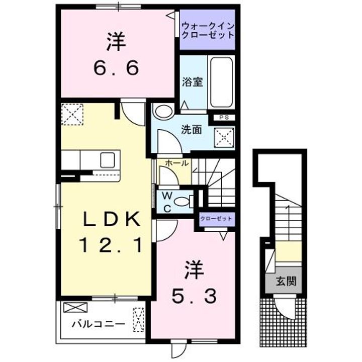 ソーレ 8Bの間取り