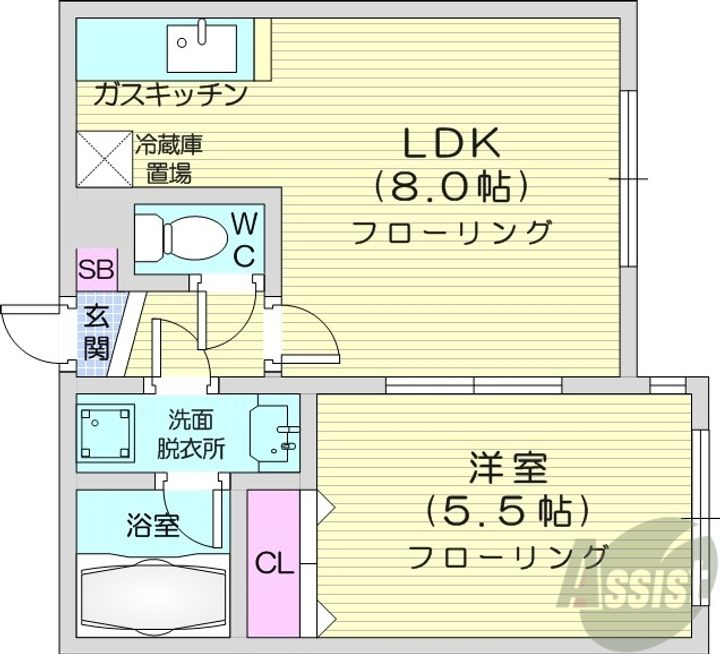 ステージノア北円山の間取り