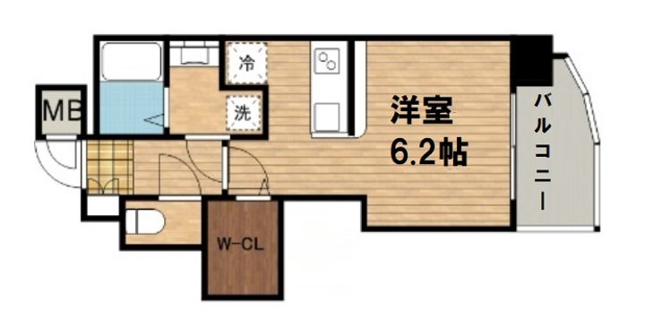 グランデージ難波南の間取り