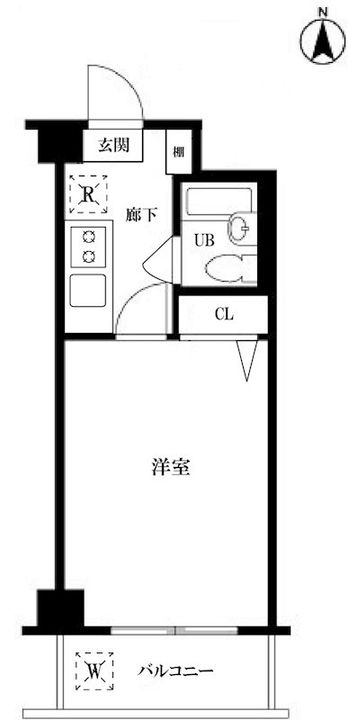 東京都渋谷区上原3(マンション)の賃貸物件の間取り