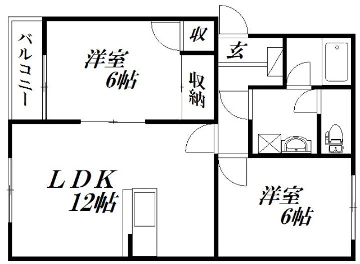 静岡県浜松市中央区渡瀬町(マンション)の賃貸物件の間取り