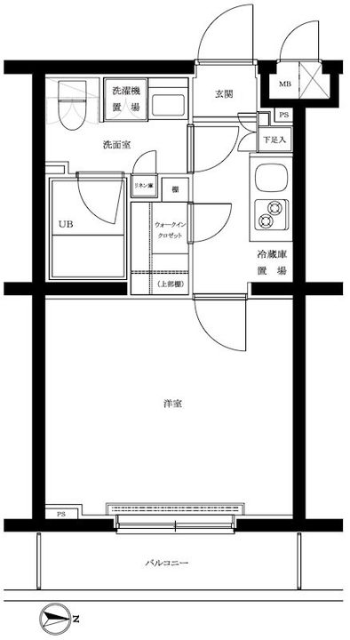 東京都大田区大森中3(マンション)の賃貸物件の間取り