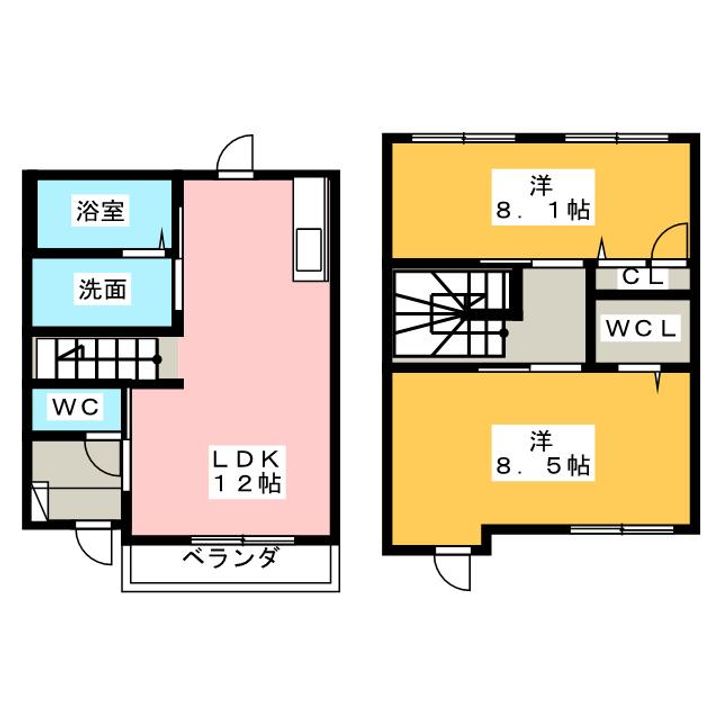 三重県桑名市新西方3(一戸建)の賃貸物件の間取り