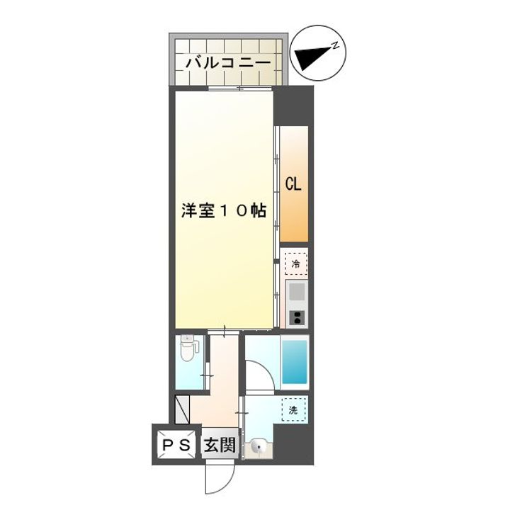 長崎県長崎市桜馬場1(マンション)の賃貸物件の間取り