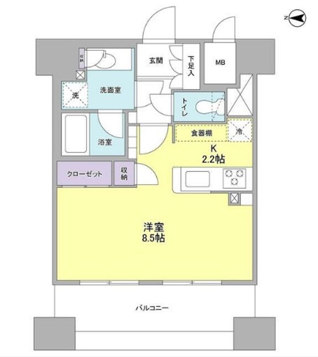 スタイリオ横浜反町の間取り