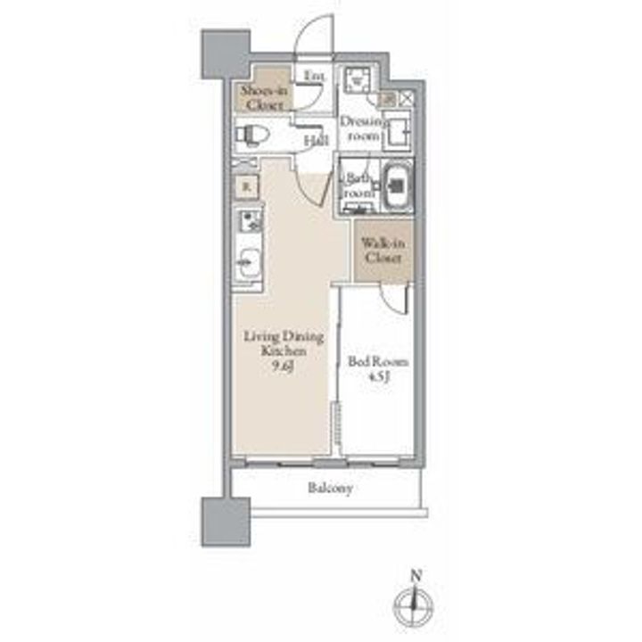 レジディア仙台北四番丁プレイスの間取り