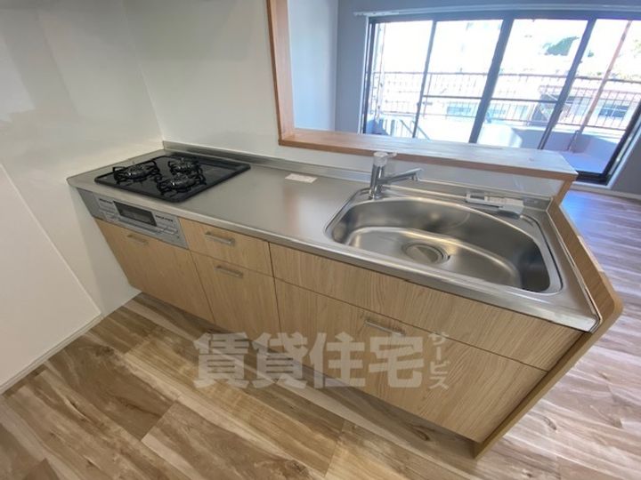 兵庫県神戸市兵庫区御崎町1(マンション)の賃貸物件のキッチン