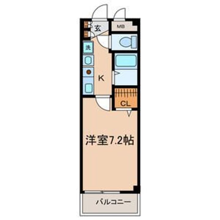 愛知県名古屋市西区香呑町4(アパート)の賃貸物件の間取り