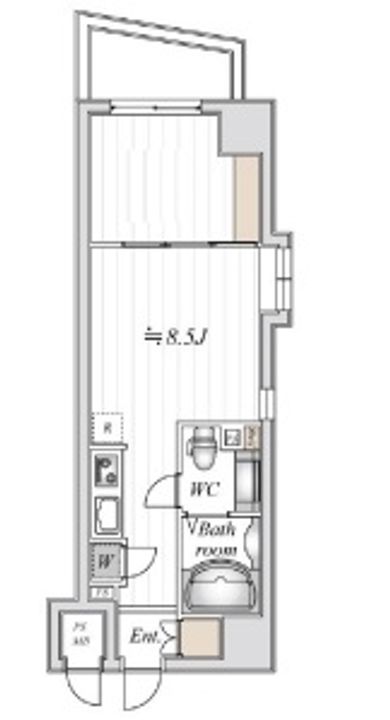 デュオステージ後楽園の間取り