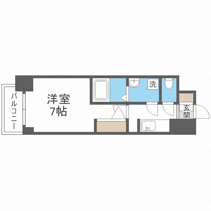 大阪府大阪市西淀川区姫里2(マンション)の賃貸物件の間取り