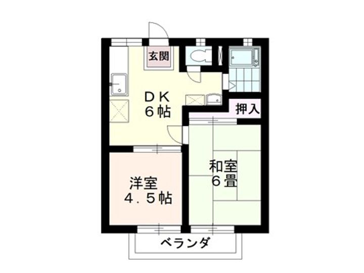 アイランドハイツA棟の間取り