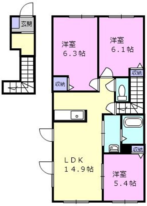 シャーメゾンリアンの間取り