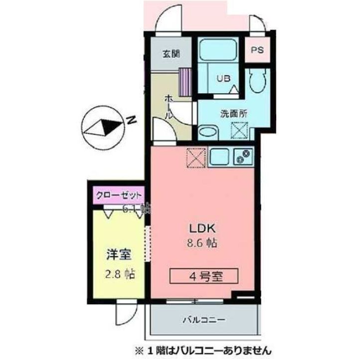 メリディアン多賀城南宮 弐番館の間取り