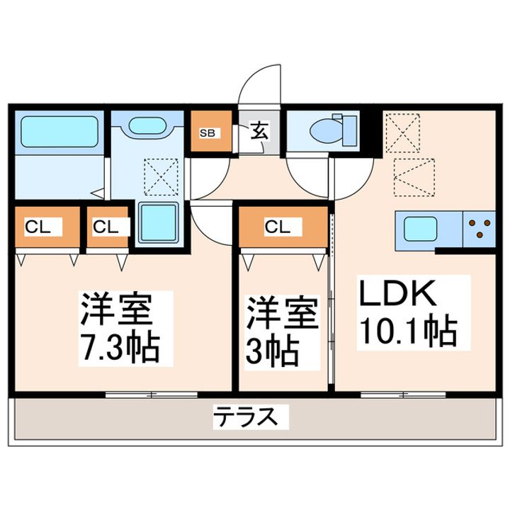 セキュレア須屋 Hの間取り