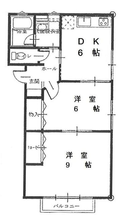 サンリットハウスDXの間取り