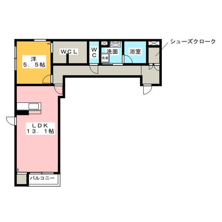 クオリスタ尾畑 Aの間取り