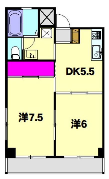 リバーサイド朝日の間取り