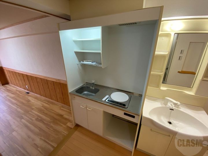 大阪府吹田市南高浜町(マンション)の賃貸物件のキッチン