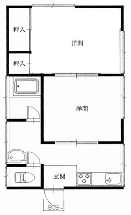 青森県十和田市大字三本木字下平(一戸建)の賃貸物件の間取り