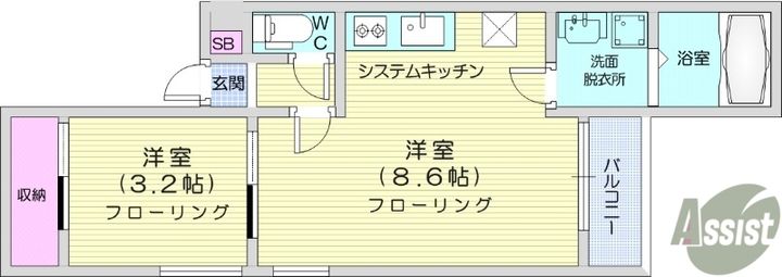 REGALEST菊菜の間取り