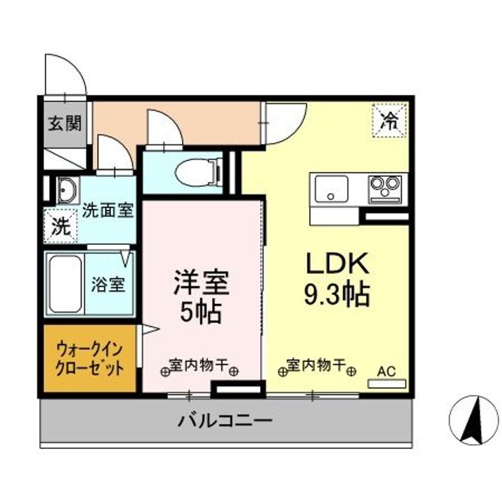 新潟県上越市木田1(アパート)の賃貸物件の間取り