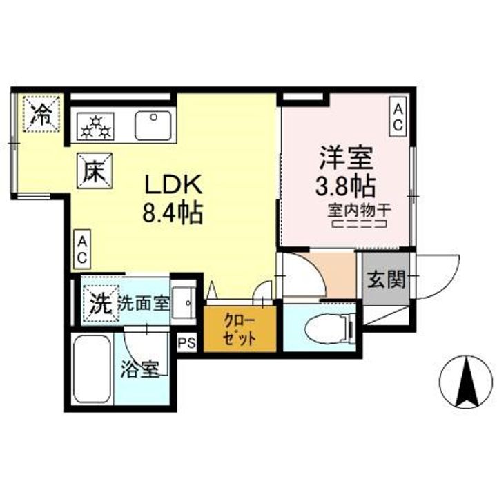 セレスティア竹ノ塚 A棟の間取り