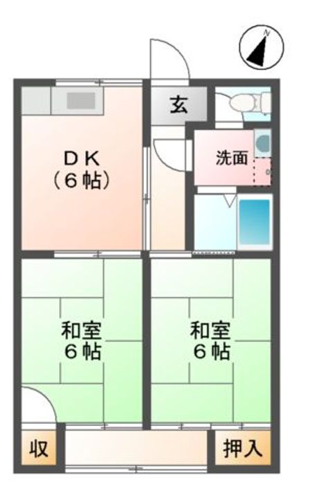 コミール沖野IIの間取り