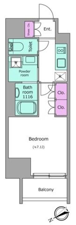 東京都台東区根岸5(マンション)の賃貸物件の間取り