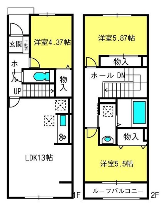 埼玉県さいたま市西区大字宝来(一戸建)の賃貸物件の間取り