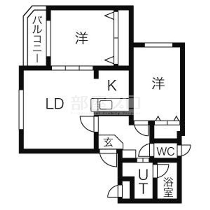 北海道札幌市西区福井1(マンション)の賃貸物件の間取り