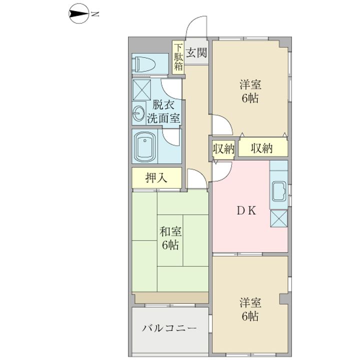 シャンドゥクールの間取り