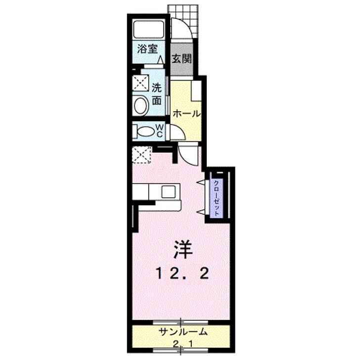 グリーンリーフ小山 Bの間取り