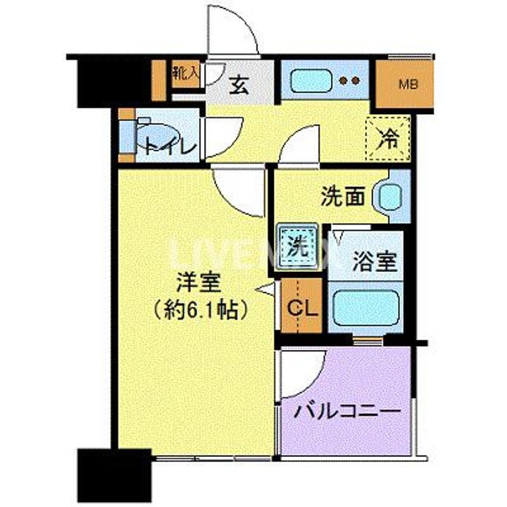 プレール天王洲アイル弐番館の間取り