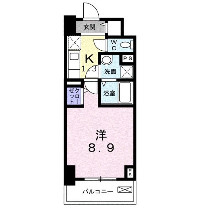 群馬県高崎市高砂町(マンション)の賃貸物件の間取り