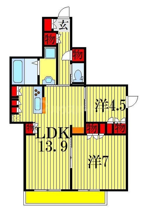ブランルージュの間取り