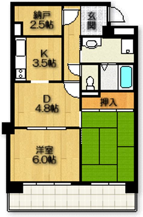 サーン・レイの間取り