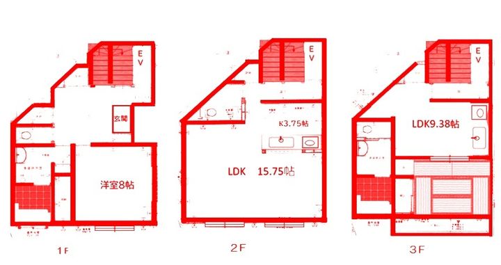 神奈川県横浜市港北区高田西2(一戸建)の賃貸物件の間取り