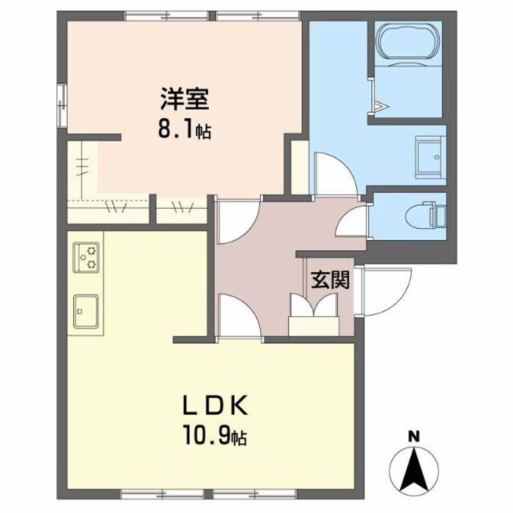 ルミエールBの間取り