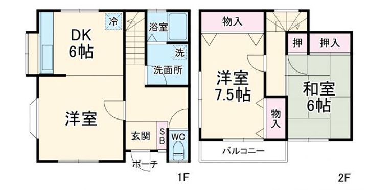 神奈川県横浜市都筑区北山田5(一戸建)の賃貸物件の間取り