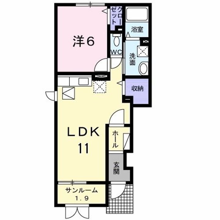リバーサイド秋里の間取り