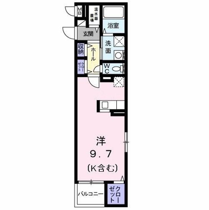 東京都八王子市東中野(マンション)の賃貸物件の間取り