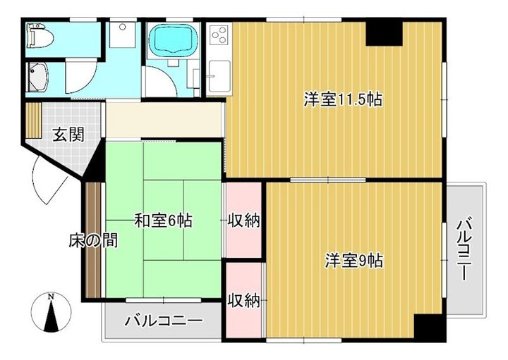 旭日ハウスの間取り