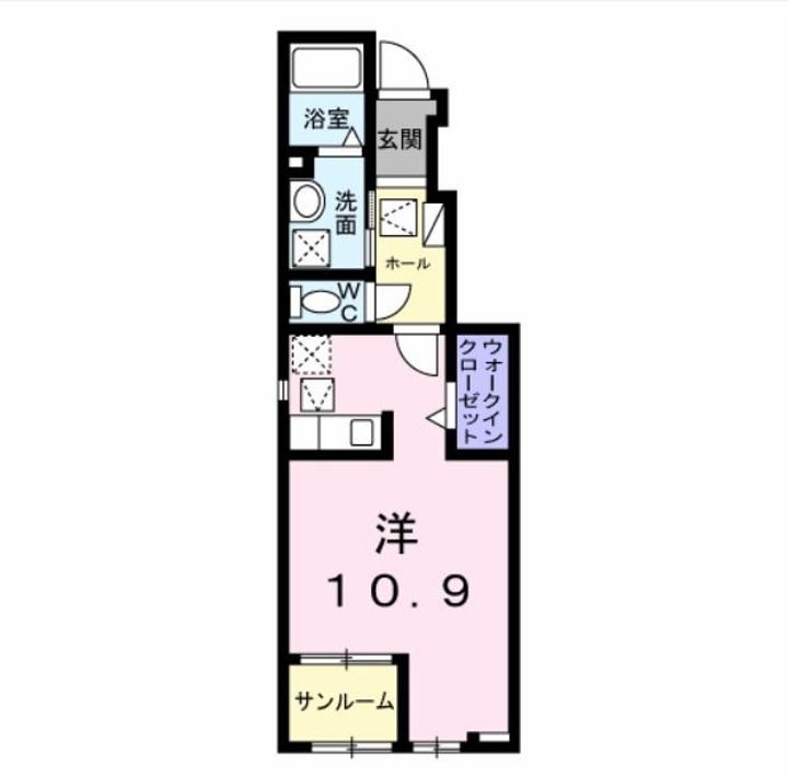 福島県伊達市岡前(アパート)の賃貸物件の間取り