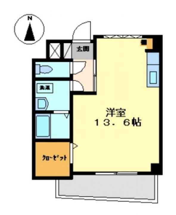 広島県広島市西区上天満町(マンション)の賃貸物件の間取り