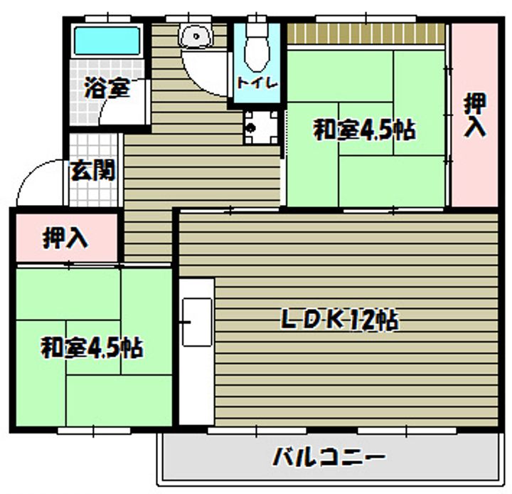 狭山住宅16号棟の間取り