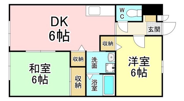 福岡県北九州市八幡西区木屋瀬4(アパート)の賃貸物件の間取り