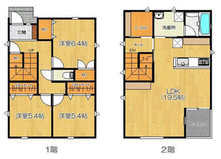 兵庫県姫路市飾磨区今在家北1(一戸建)の賃貸物件の間取り