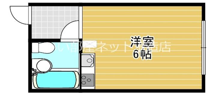 大阪府大阪市生野区巽北3(マンション)の賃貸物件の間取り