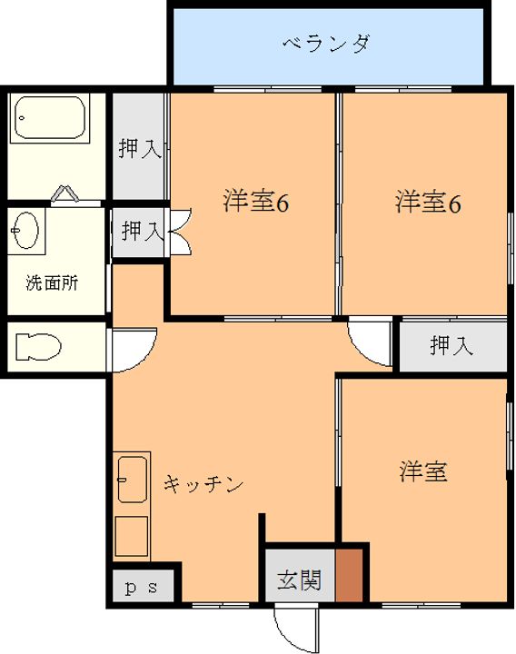 タケヤマンションの間取り