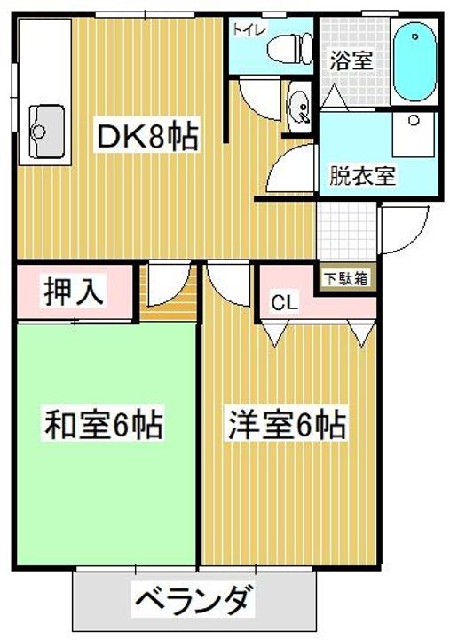 メゾンボヌール B棟の間取り